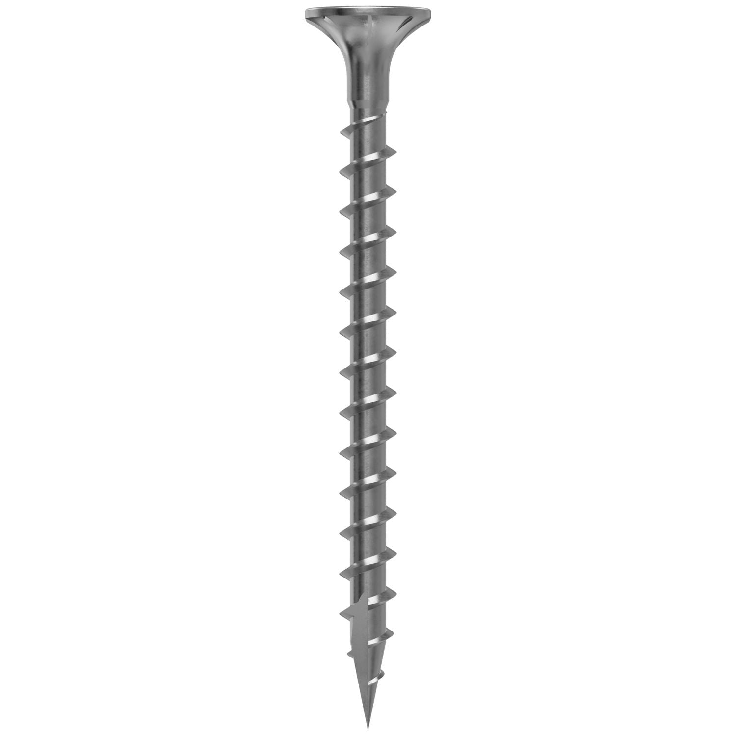 Simpson Strong-Tie T08C225WQ-RP10 Fiber-Cement Screw, #8 x 2-1/4-in. #2 Square Wafer-Head, Type 316, 10-Pack