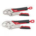 Milwaukee 48-22-3402 2-Piece-Curved Jaw Locking Pliers W/ Durable Grip