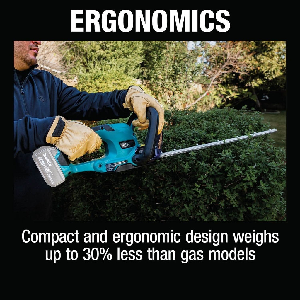 Makita XHU10Z 18V LXT Lithium-Ion Cordless 24" Hedge Trimmer w/ (2) 4.0Ah Battery Starter Kit