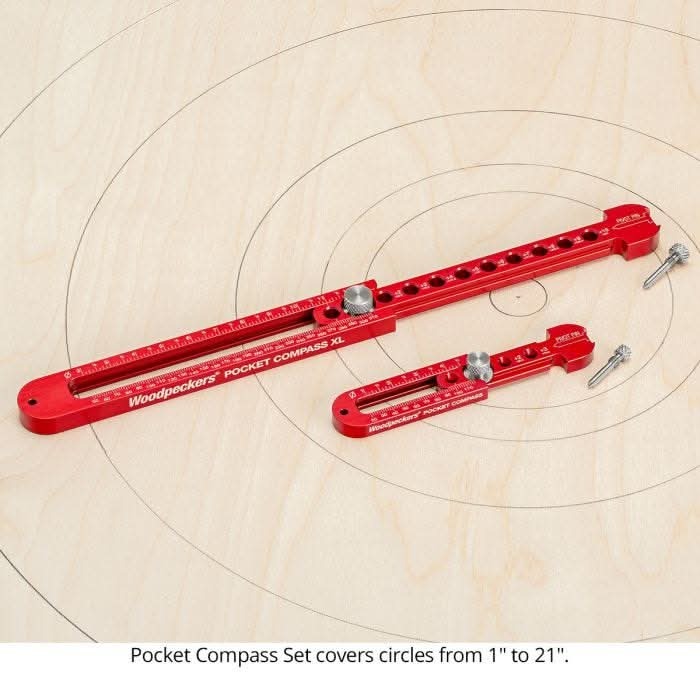 Woodpeckers PCOMP24-SET 2-Piece Pocket Compass Set