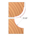 Freud UP137-IC 4-1/4" x 1-35/64" x 1-1/4" Combination Convex & Concave Cutters