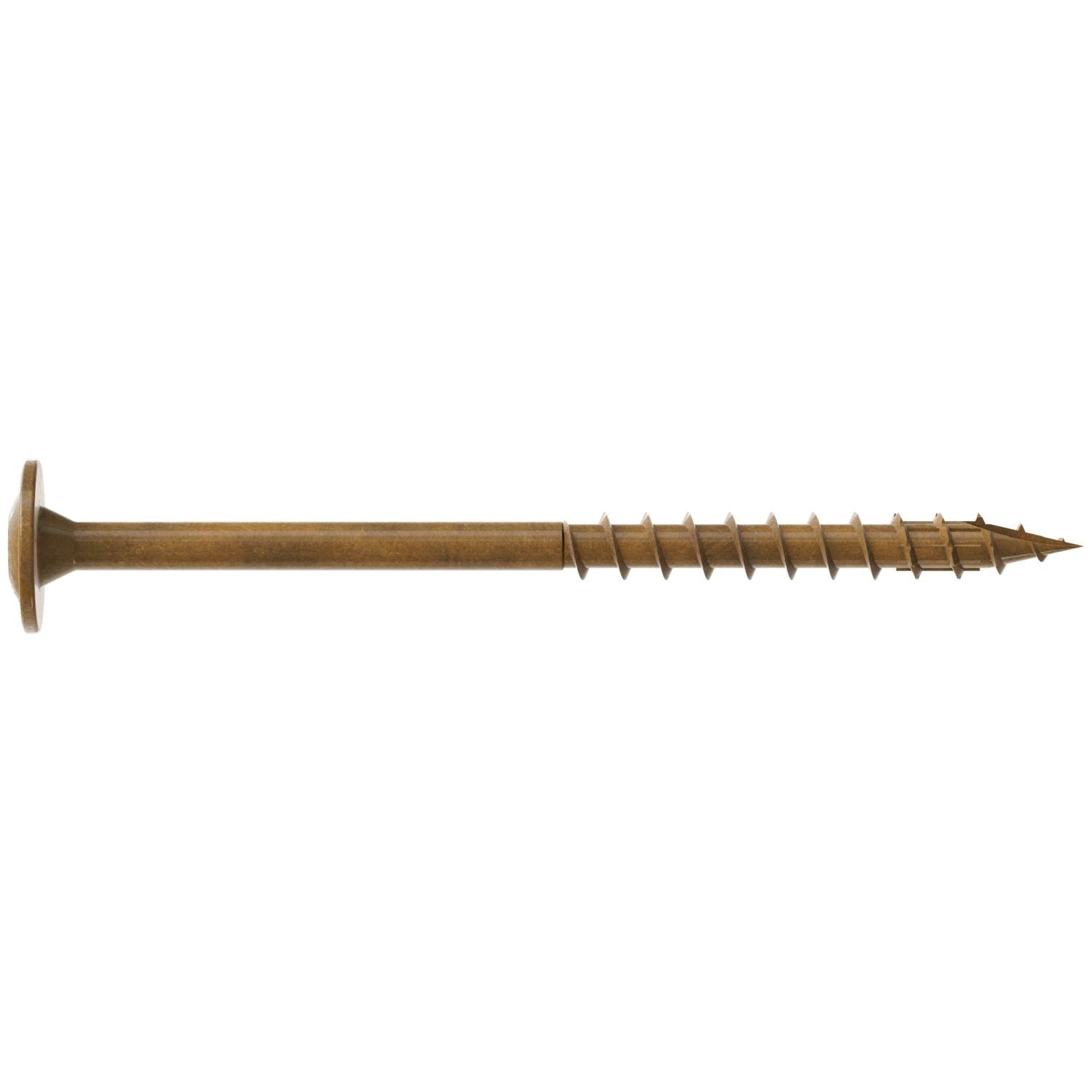 Simpson Strong-Tie CBT08212R200 Wafer-Head Construction Screw, #8 x 2-1/2-in. T20, Quik Guard, Tan, 200-Pack