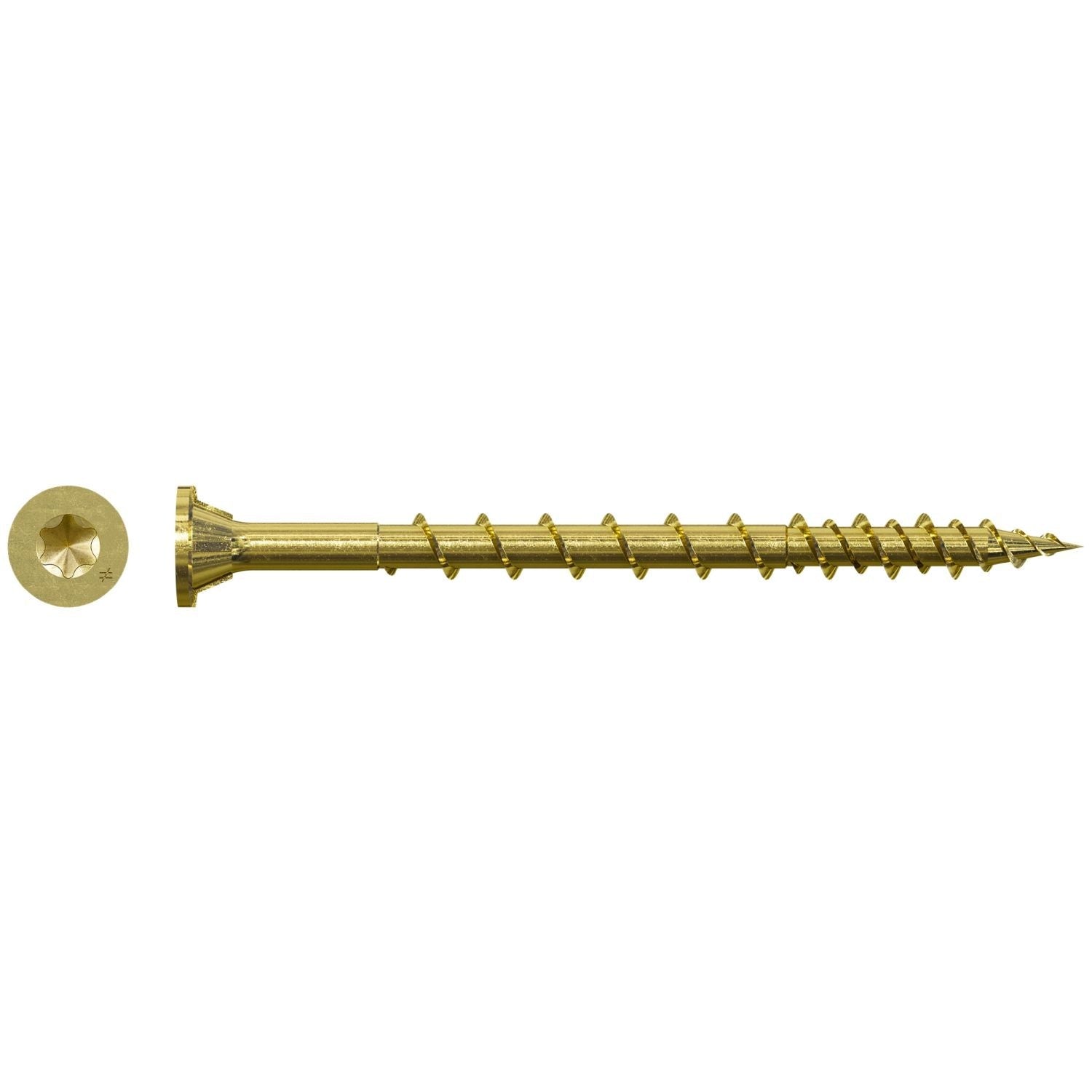 Simpson Strong-Tie HCKWSV212S Strong-Drive WSV SUBFLOOR Screw (Collated), #9 x 2-1/2-in. T25, Yellow Zinc, 750-Pack