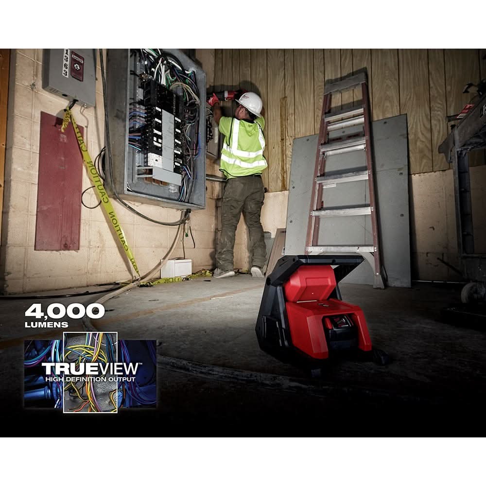 Milwaukee M18 ROVER Dual Power Flood Light + 5.0Ah Battery 2-Pack