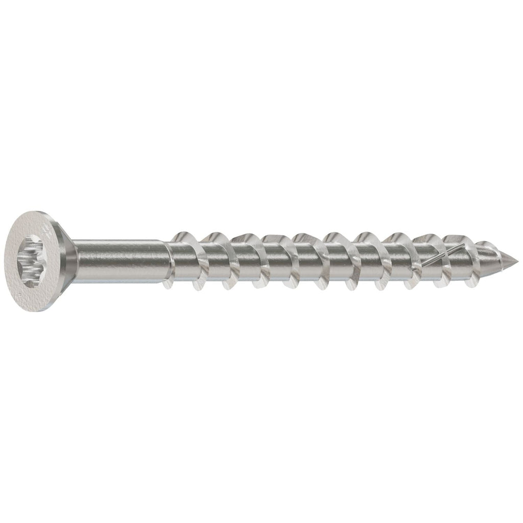 Simpson Strong-Tie T10200WP1 Deck-Drive DWP WOOD SS Screw, #10 x 2-in. T-25, Flat Head, Type 316, 1-lb.