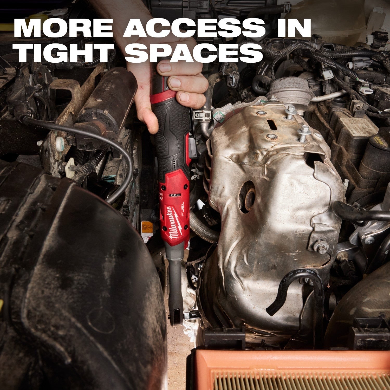 Milwaukee M12 FUEL 1/4-in. Extended Reach Ratchet (3058-20)