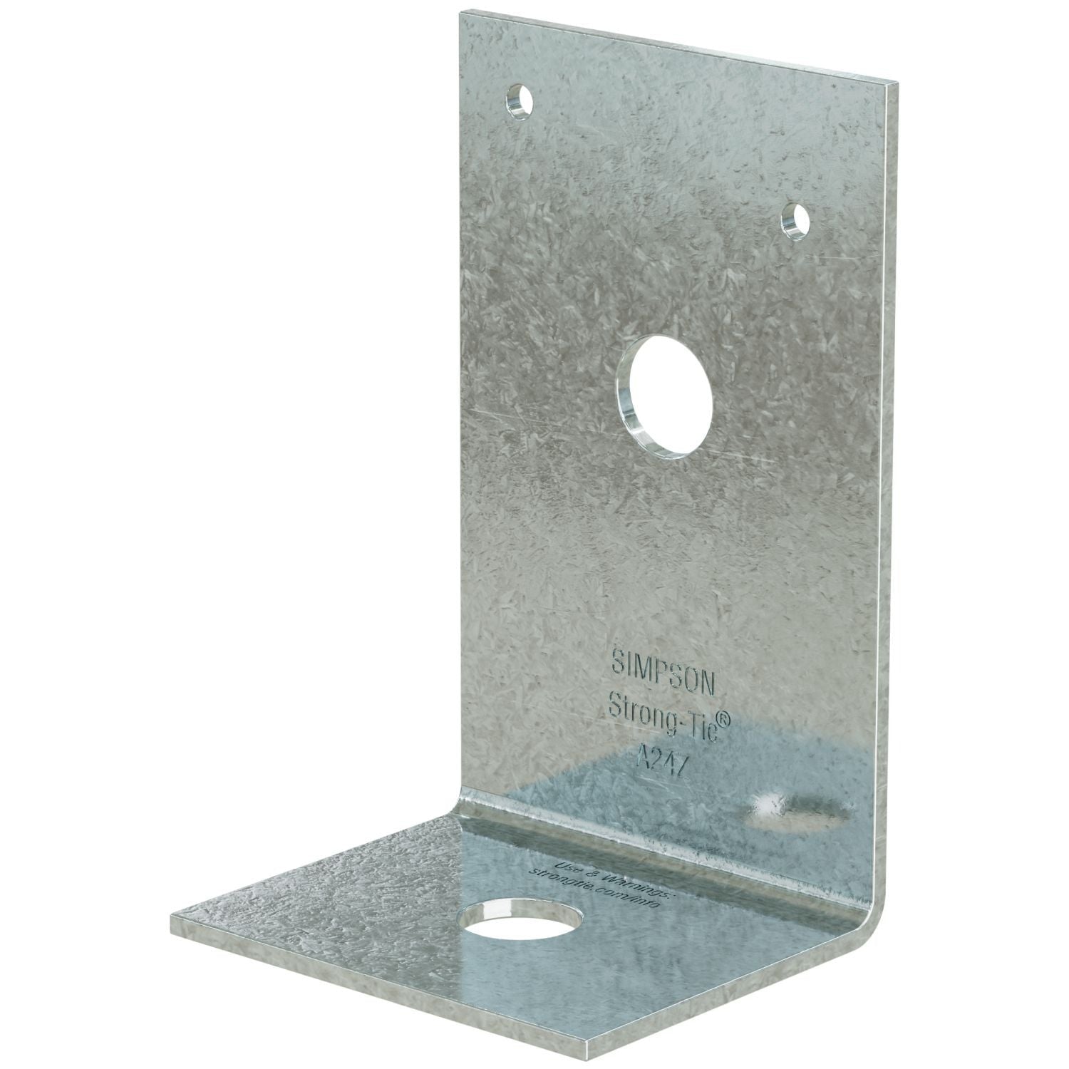 Simpson Strong-Tie 2-in. x 3-7/8-in. x 2-1/2-in. ZMAX Galvanized Angle (A24Z)