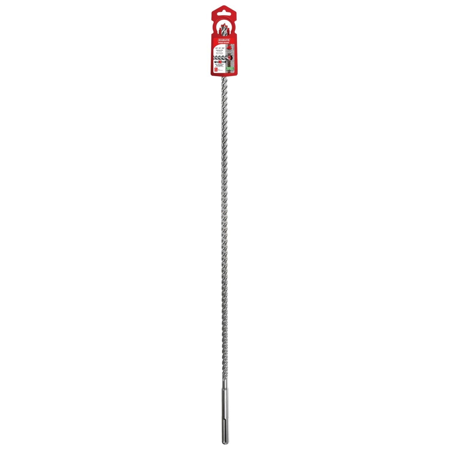 Diablo DMAMX1042 1/2"x 31"x 36-in. Rebar Demon SDS-Max 4-Cutter Full Carbide Head Hammer Drill Bit
