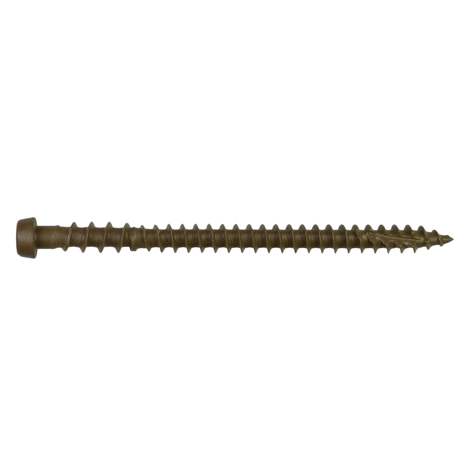 Simpson Strong-Tie DCU234BR01R70 Deck-Drive DCU COMPOSITE Screw, #10 x 2-3/4-in. T20, Quik Guard, Brown 01, 70-Pack