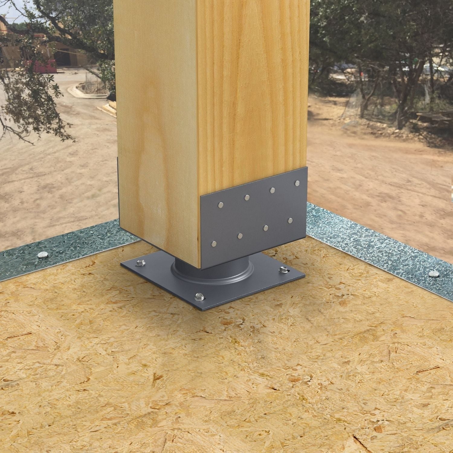 Simpson Strong-Tie ECB88 ECB 2-in. Standoff Elevated Column Base for 8x8