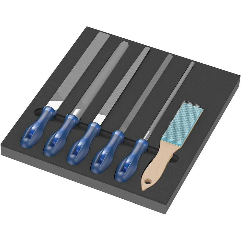 Wera 9783 Foam Insert Pferd File Set 1, 6-Pieces