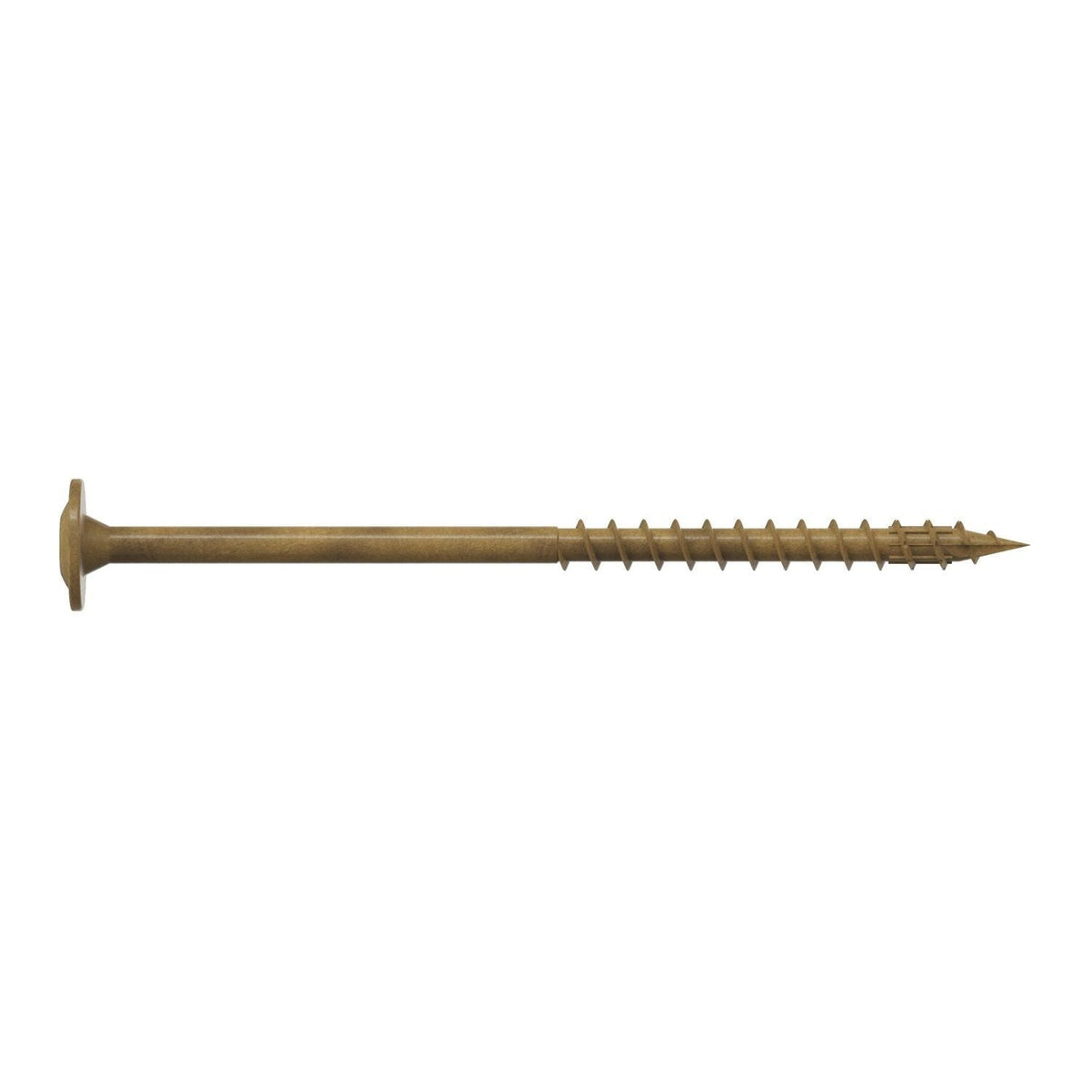 Simpson Strong-Tie CBT08300R200 Wafer-Head Construction Screw, #8 x 3-in. T20, Quik Guard, Tan, 200-Pack