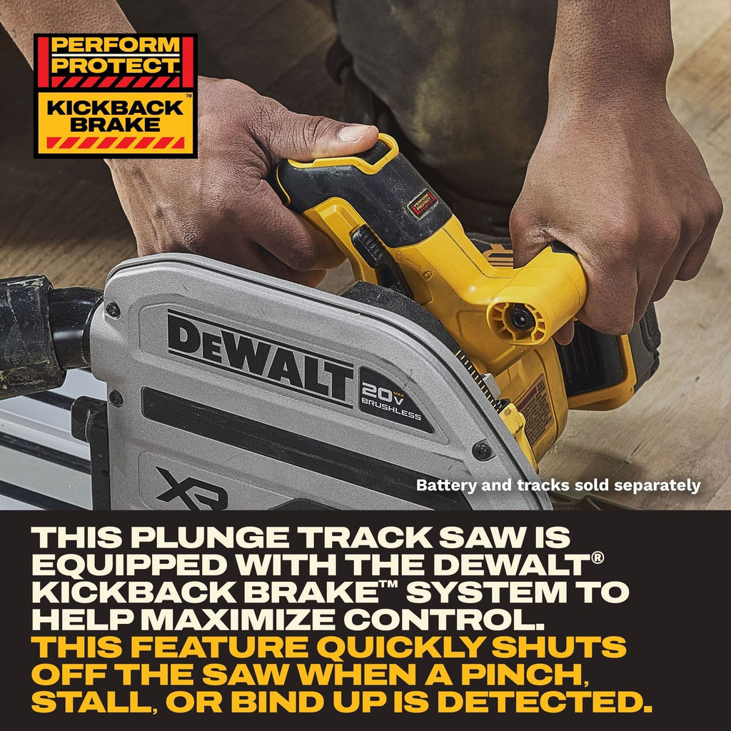 DEWALT 20V XR Cordless 6-1/2-in Track Saw, Tool-Only (DCS525B)