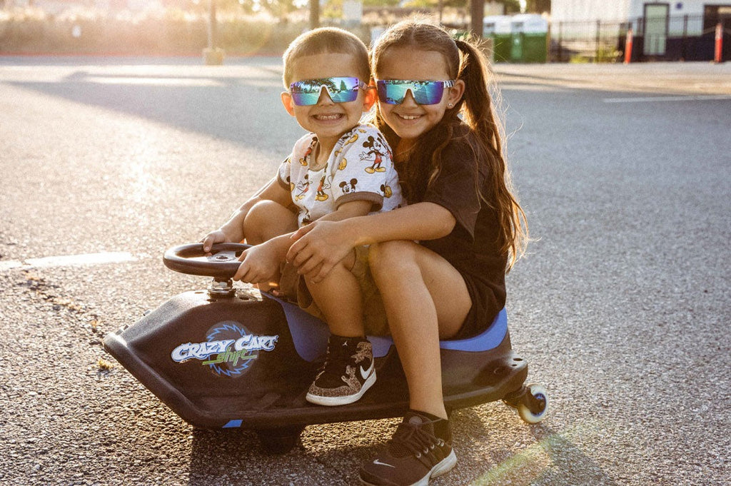 Heat Wave Kids Lazer Face Stars and Stripes Sunglasses
