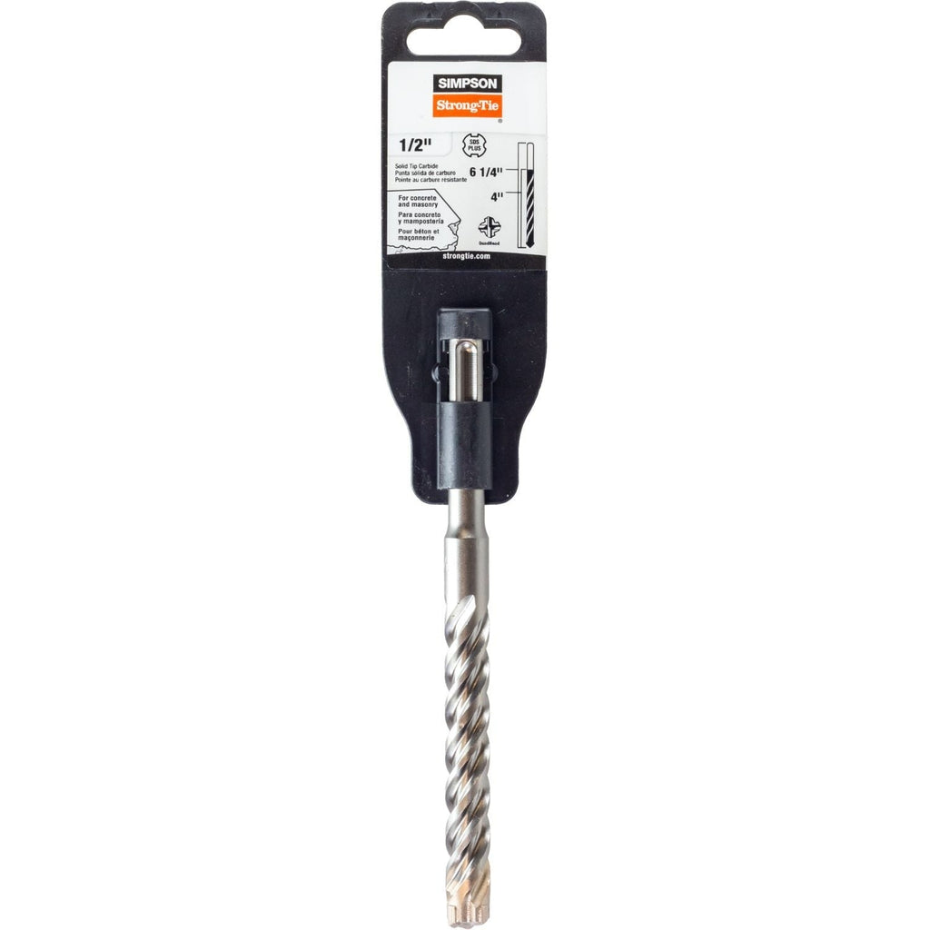 Simpson Strong-Tie MDPL05006S 1/2-in. x 6-1/4-in. SDS-plus Shank Solid-Tip Carbide Drill Bit