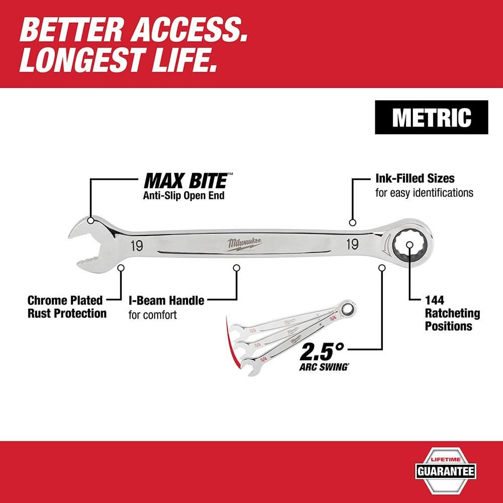 Milwaukee 45-96-9325 25MM Ratcheting Combination Wrench