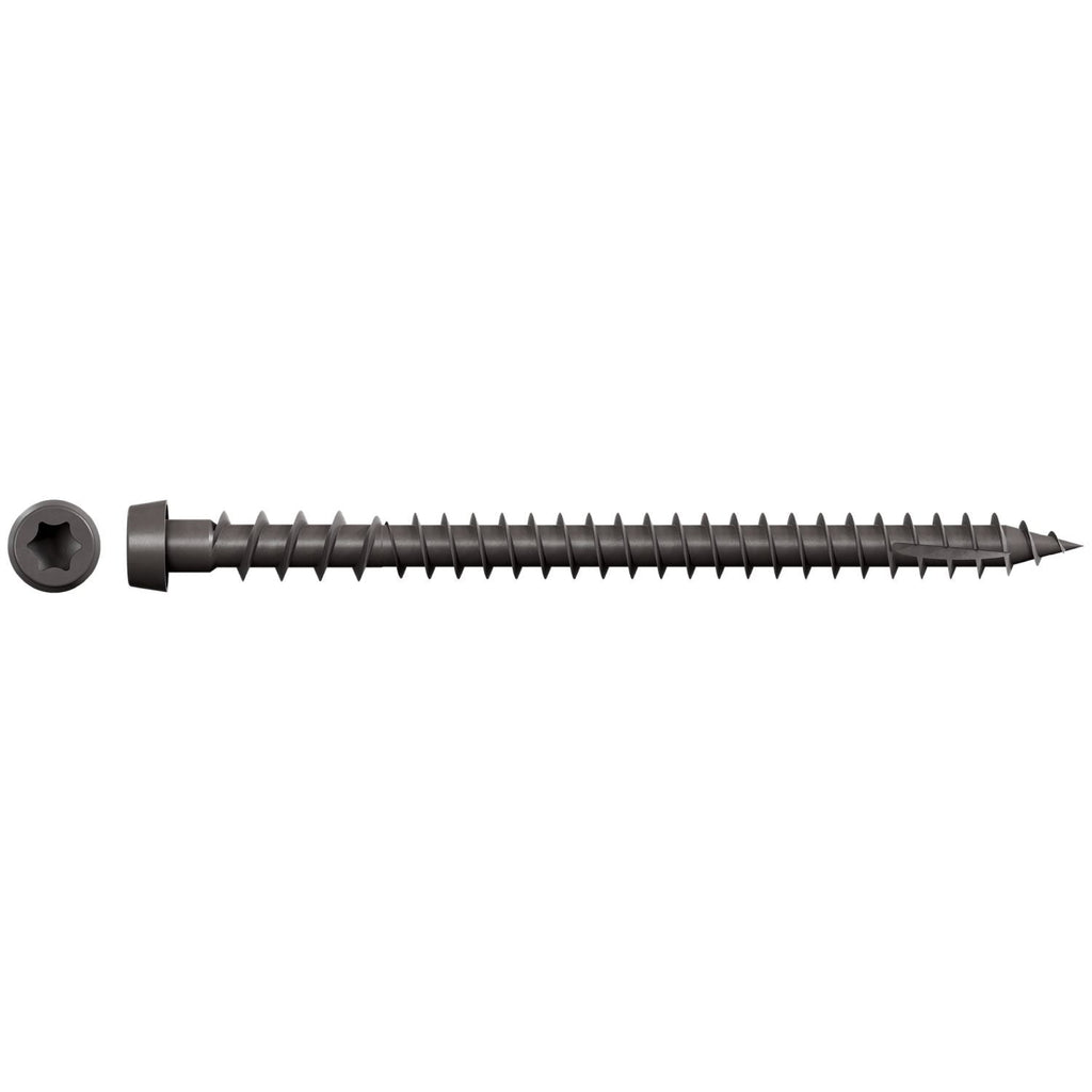 Simpson Strong-Tie DCU234SGR04 Deck-Drive DCU COMPOSITE Screw (Collated), #10 x 2-3/4-in. Quik Guard Gray 04, 1000-Pack