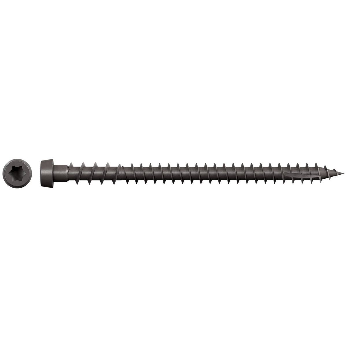 Simpson Strong-Tie DCU234SGR04 Deck-Drive DCU COMPOSITE Screw (Collated), #10 x 2-3/4-in. Quik Guard Gray 04, 1000-Pack