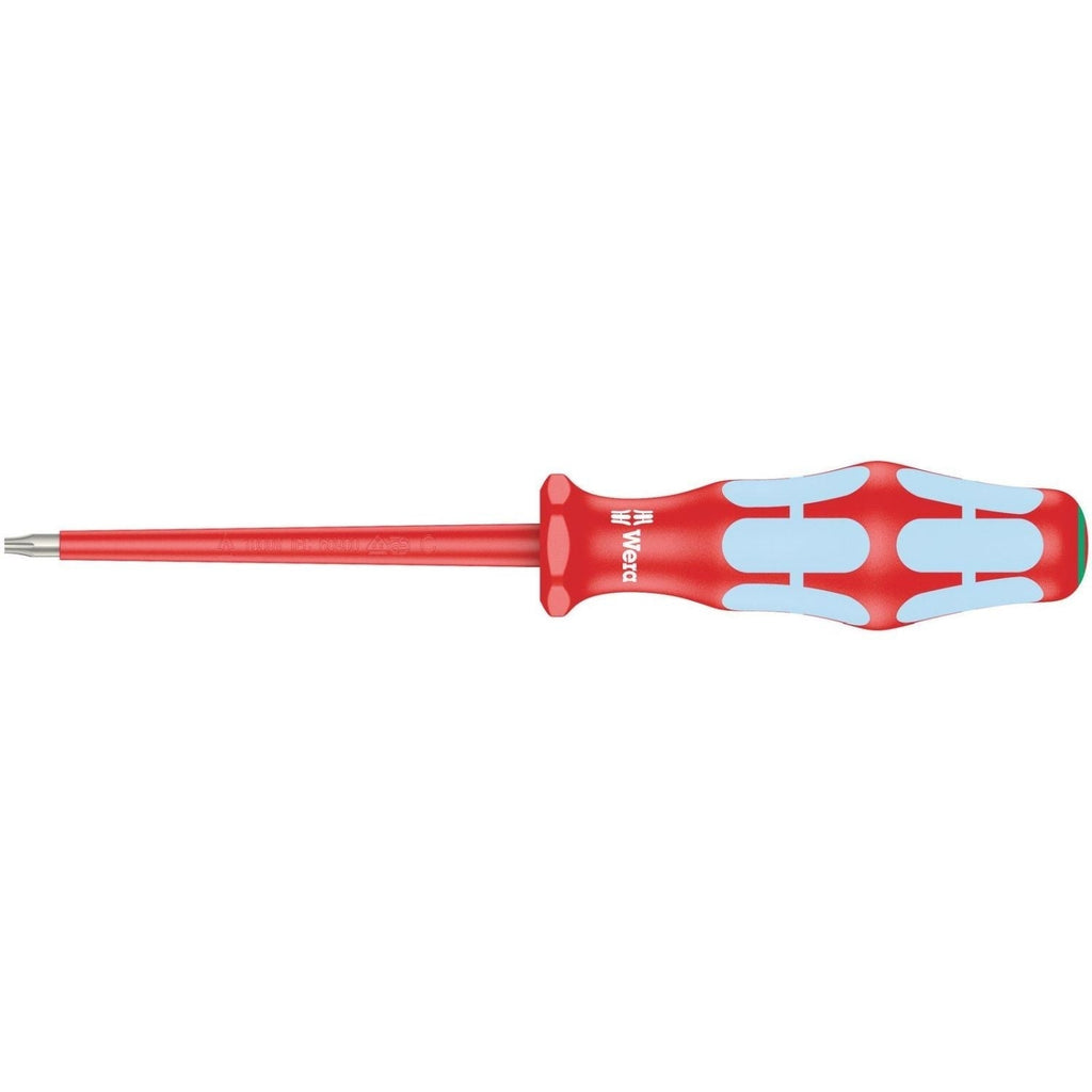 Wera 3167 I VDE Insulated Torx Screwdriver, Stainless Steel, Torx 8x80-mm.