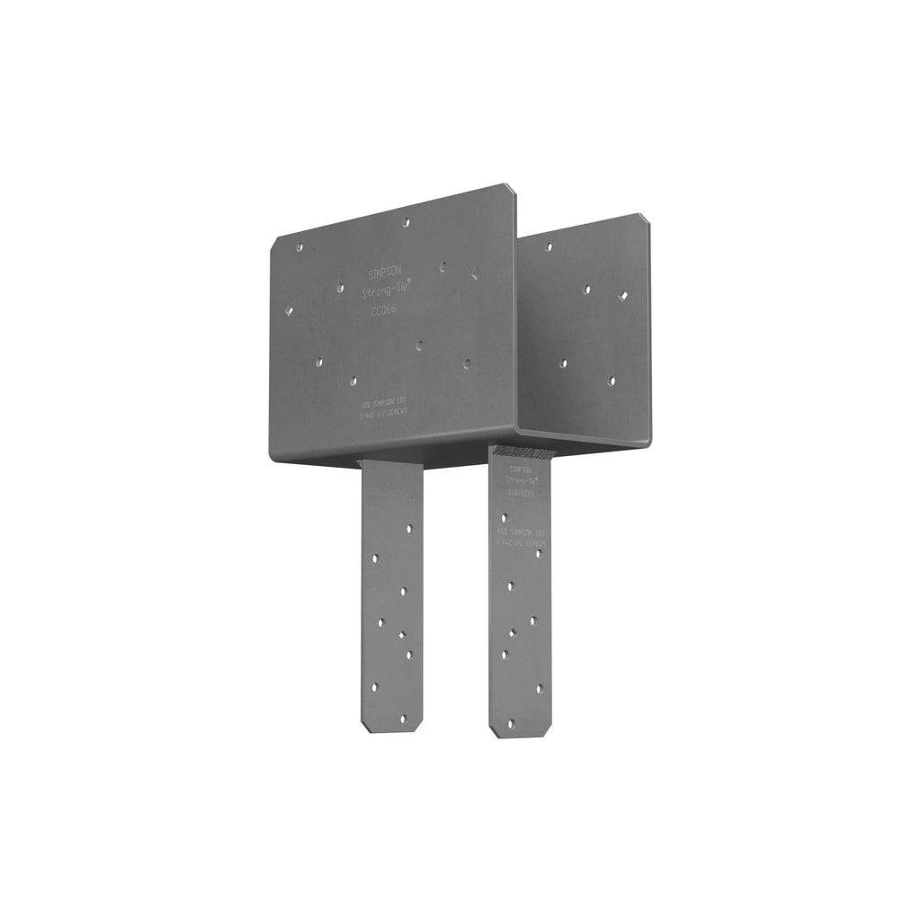 Simpson Strong-Tie CCQ66-SDS2.5HDG CCQ HDG Column Cap for 6x Beam, 6x Post with Strong-Drive SDS Screws