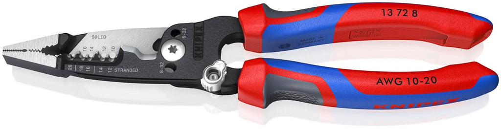 Knipex 13 72 8 Forged 8-in. 10-20 AWG Wire Stripper and Cutter