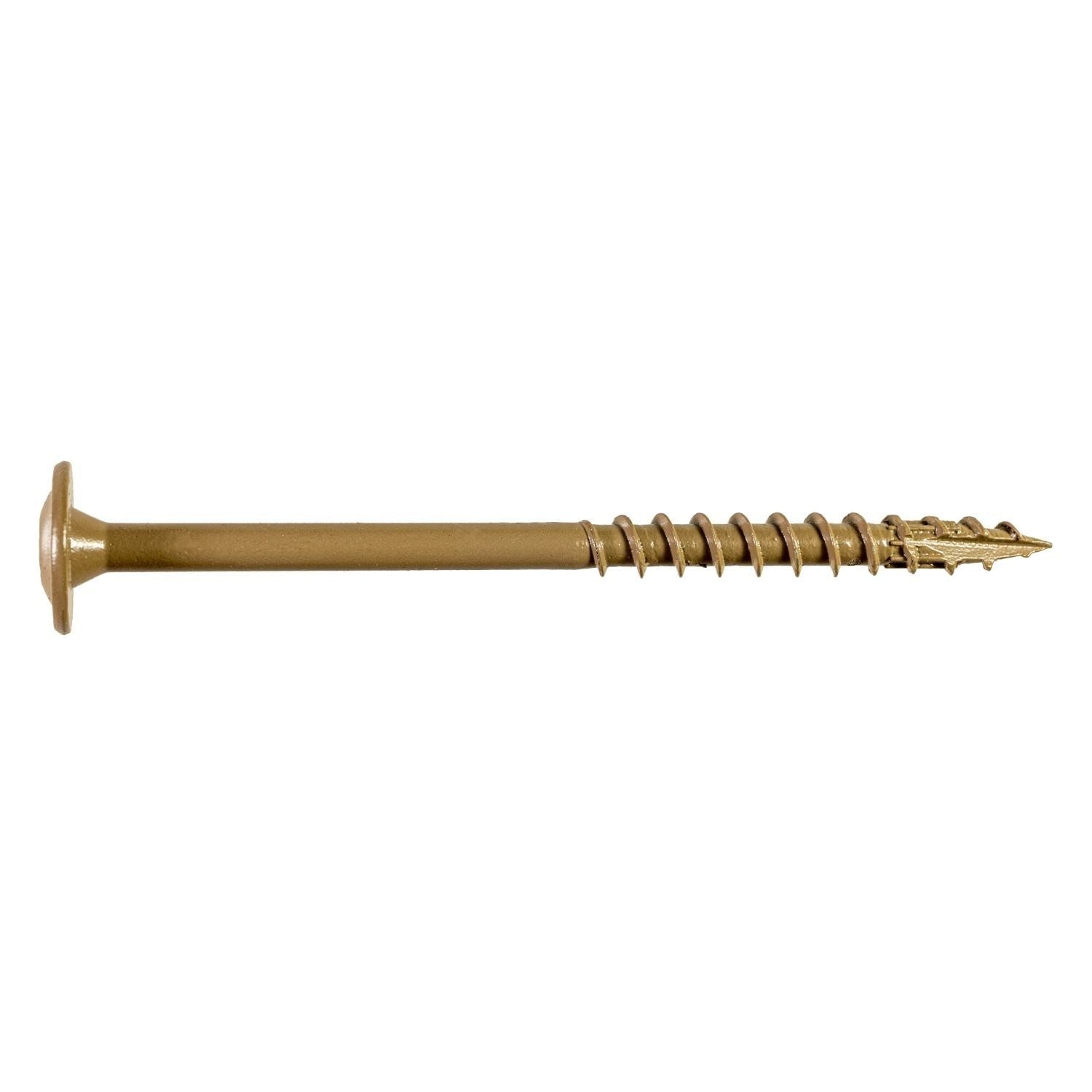 Simpson Strong-Tie CBT08200R300 Wafer-Head Construction Screw, #8 x 2-in. T20, Quik Guard, Tan, 300-Pack
