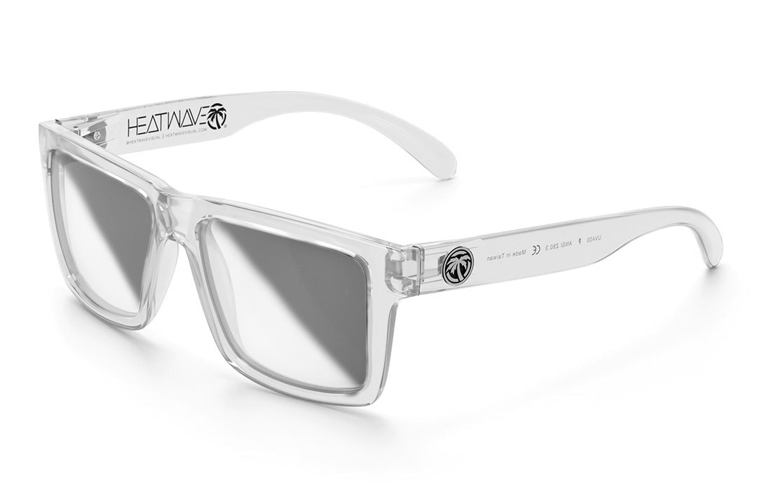 Heat Wave VISE Z87 VAPOR CLEAR Frame Photochromic Lens Sunglasses