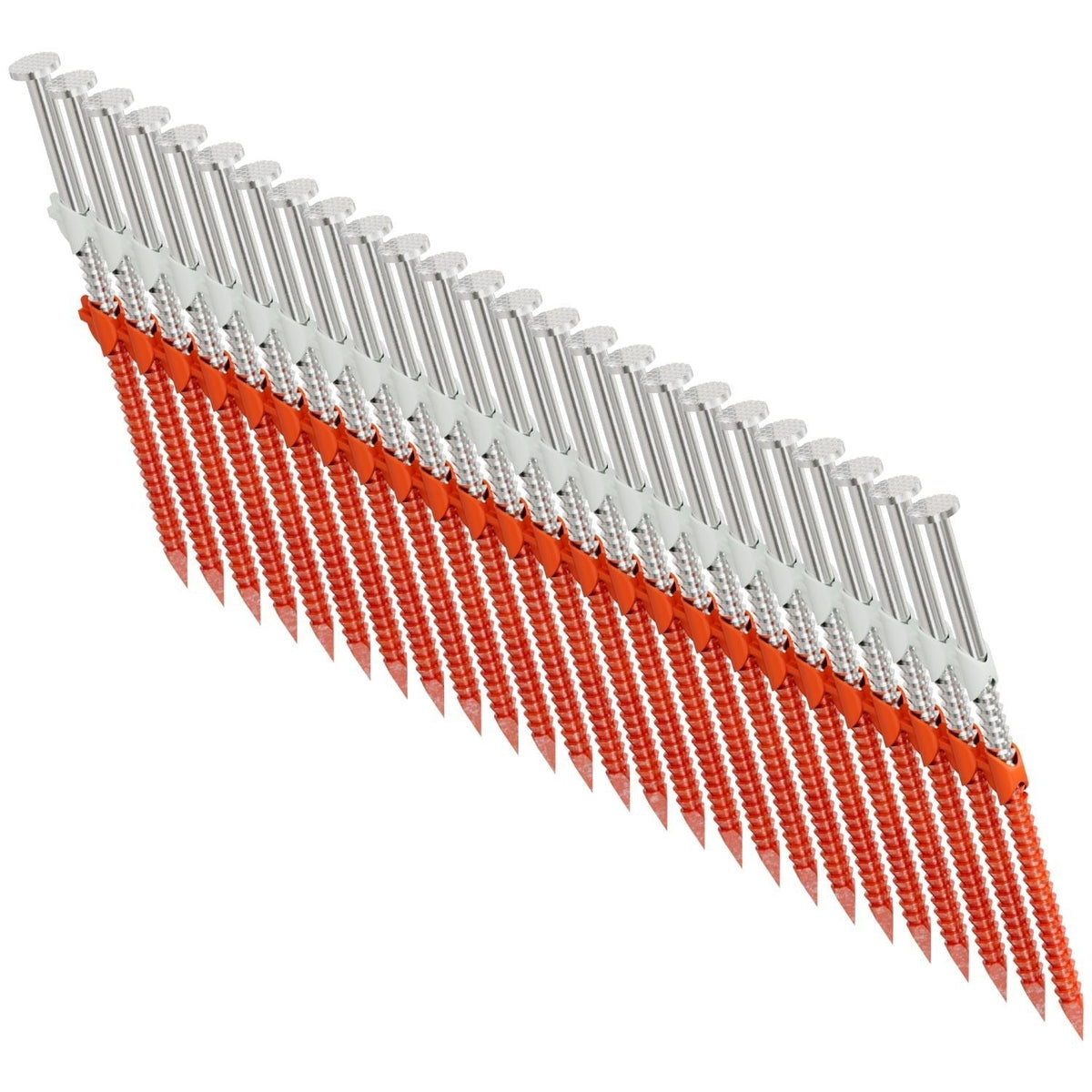 Simpson Strong-Tie T10A300CNJ 20°–22° Plastic Strip, Full Round Head, Ring-Shank Nail, 3-in. x .131-in. Type 316, 1000-Pack
