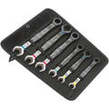 Wera 6000/6002 Joker 6 Set 1 Ratcheting Combination / Double Open-End Wrenches Set, 6-Pieces