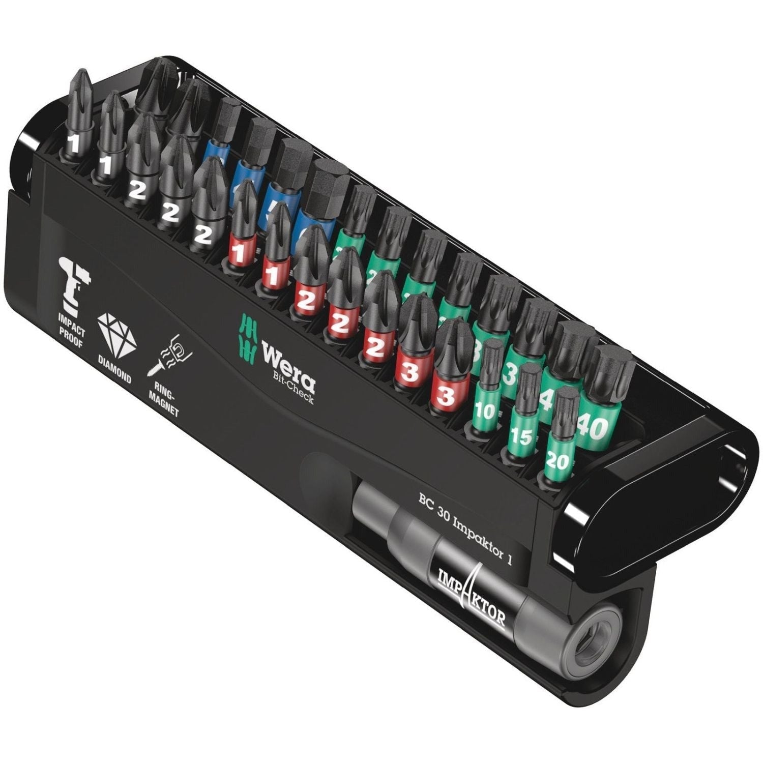 Wera Bit-Check 30 Impaktor 1, 30-Pieces