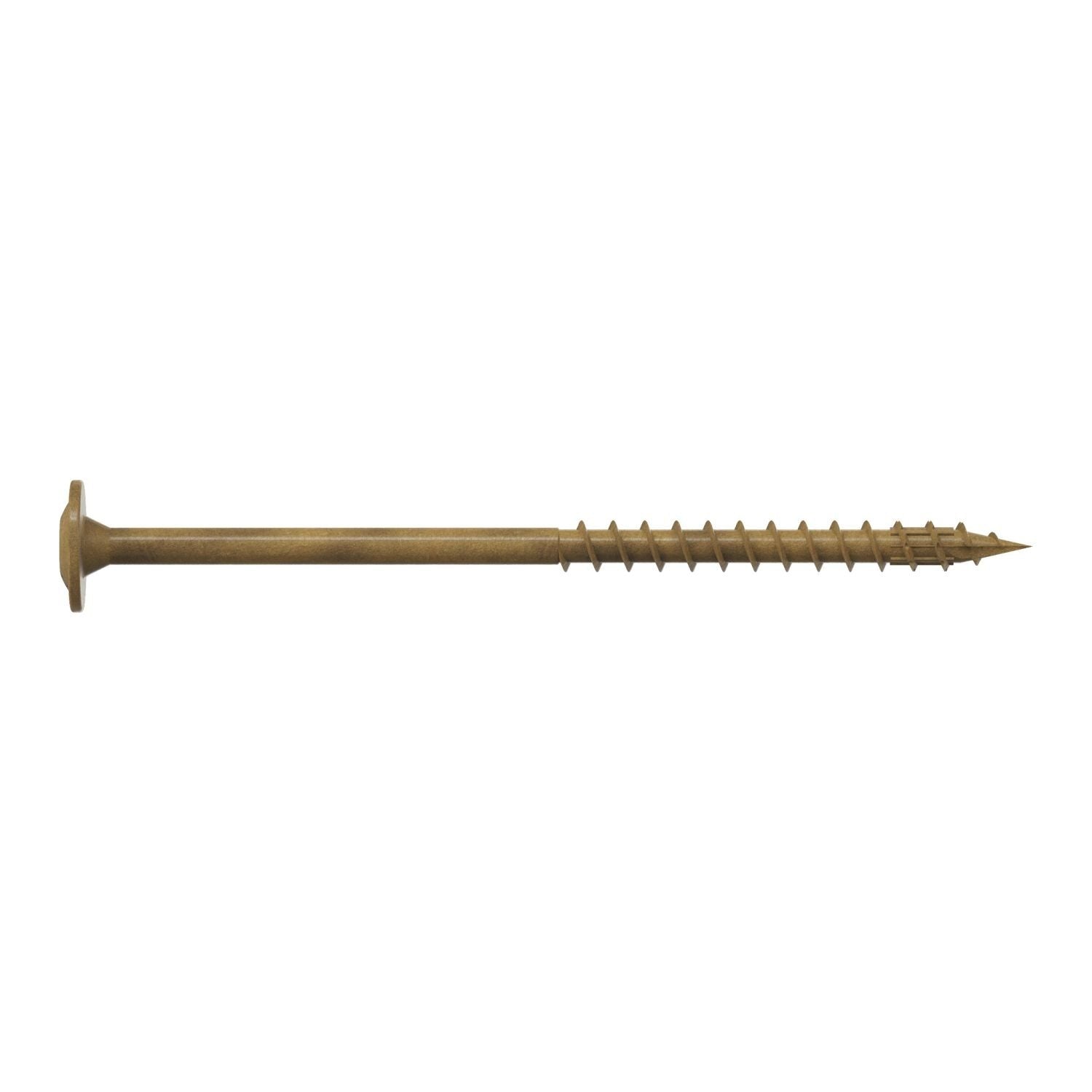 Simpson Strong-Tie CBT08300R50 Wafer-Head Construction Screw, #8 x 3-in. T20, Quik Guard, Tan, 50-Pack