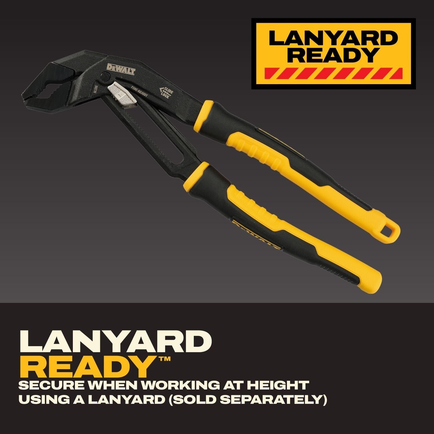 DeWALT DWHT82823 12-in. Slidelock V-Jaw Pliers