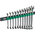 Wera 9630 Magnetic Rail 6000 Joker 1 Ratcheting Combination Wrenches Set, 11-Pieces