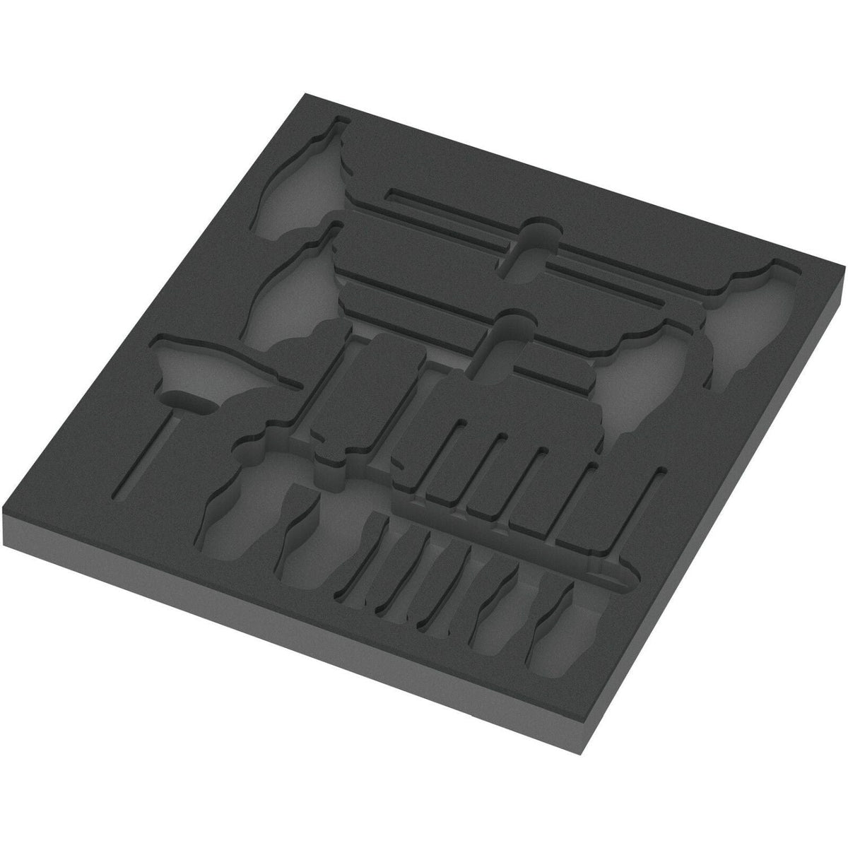 Wera 9813 Foam Insert Hex Screwdriver Set 1, Empty, 344x30x392-mm.
