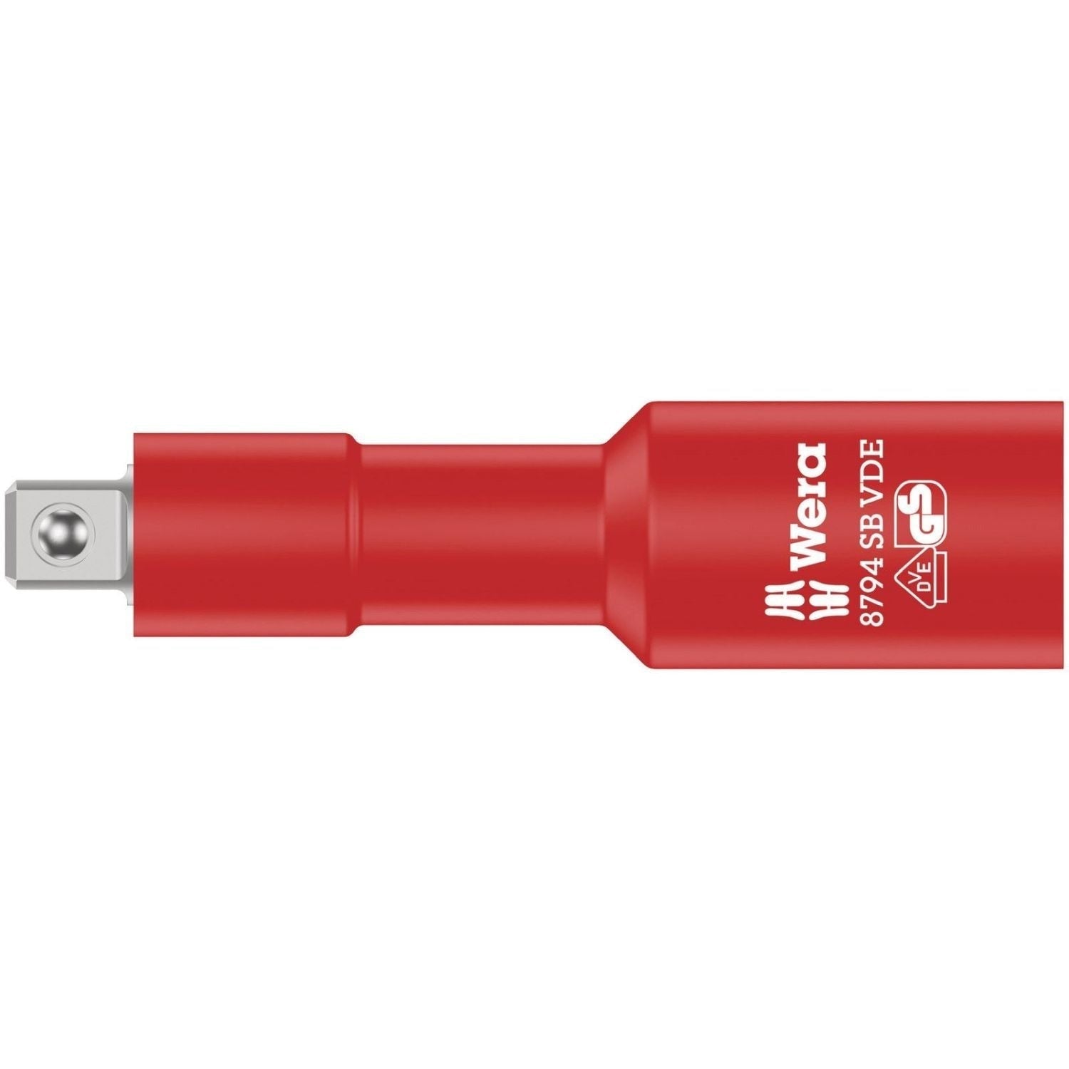 Wera 8794 SB VDE Zyklop Extension, Insulated, Short, 3/8", 3/8-in.x91-mm.