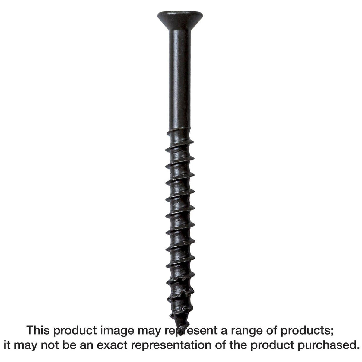 Simpson Strong-Tie TNTB25234TTR Titen Turbo, 1/4-in. x 2-3/4-in. 6-Lobe Trim-Head Concrete and Masonry Screw, Bronze, 100-Pack