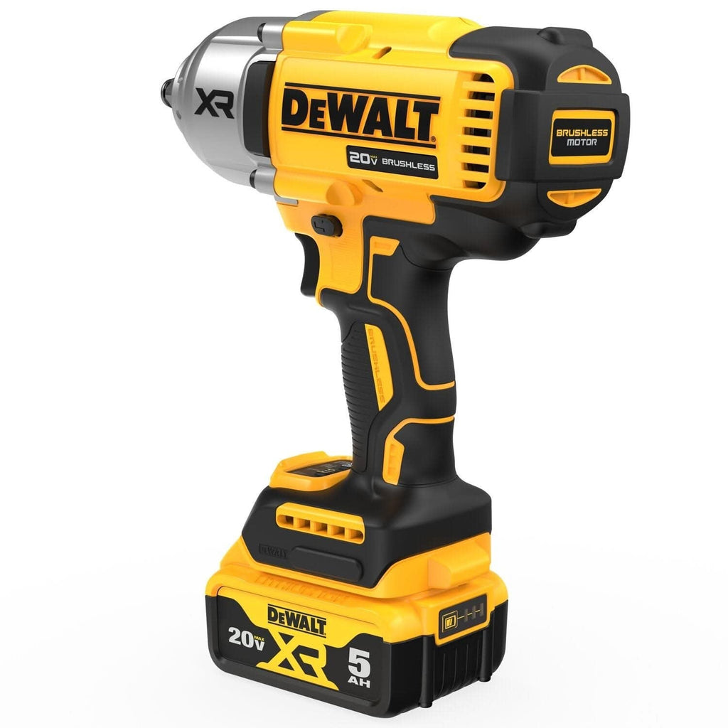 DeWalt DCF900P2 20V MAX XR 1/2" High Torque Impact Wrench with Hog Ring Anvil 5.0Ah Kit