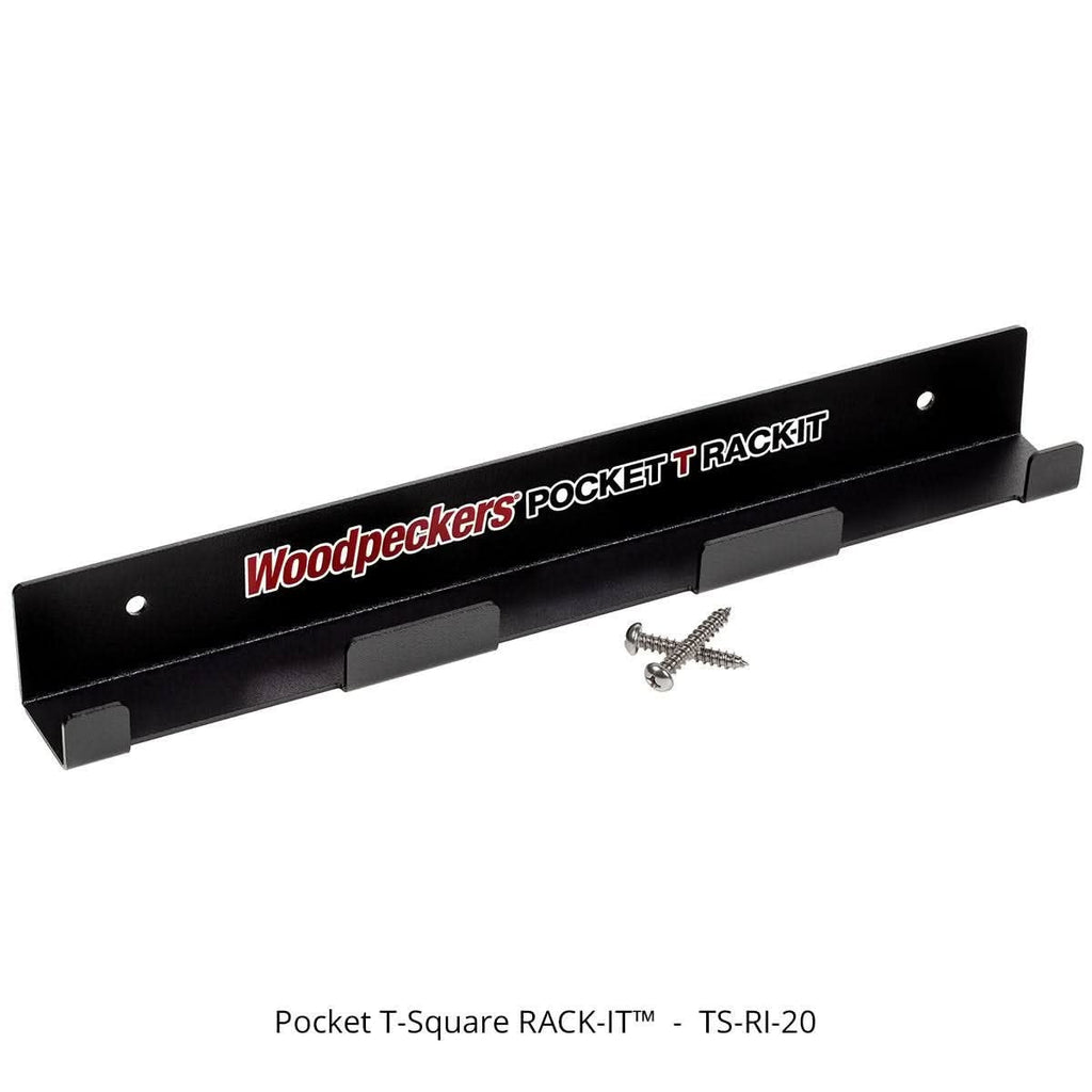 Woodpeckers TS-RI-ISET20 Pocket T-Square Inch Set And Rack-It