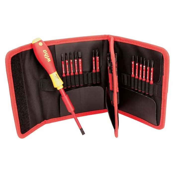 Wiha 28399 30-Piece Insulated SoftFinish SlimLine Blade Set