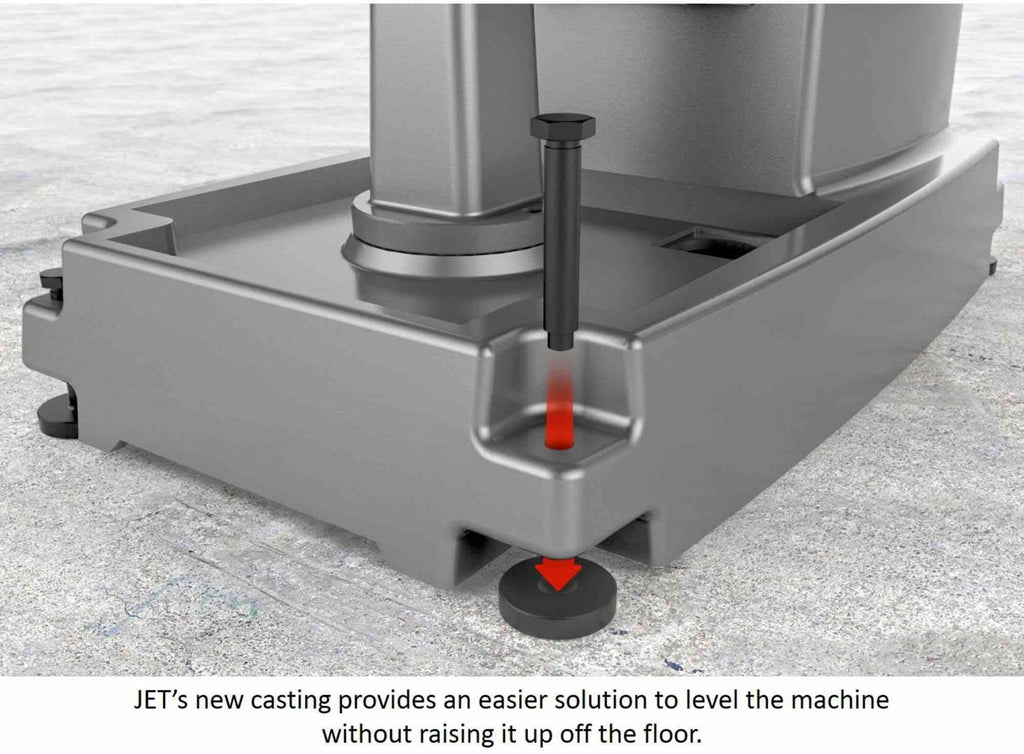 Jet Tools 690650 JTM-1050EVS2/230 Mill With Acu-Rite 200S DRO With X, Y and Z-Axis Powerfeeds and Air Powered Drawbar