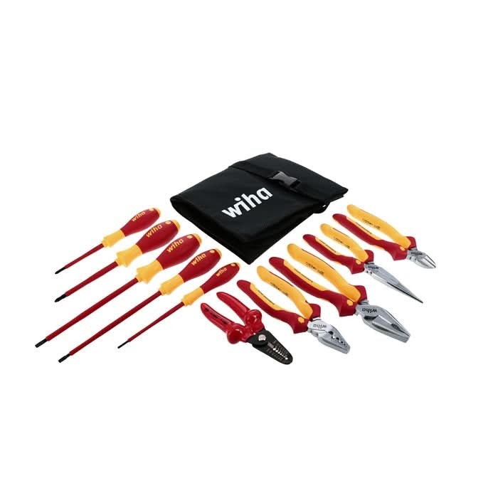 Wiha 32868 10-Piece Insulated Pliers and Screwdriver Set