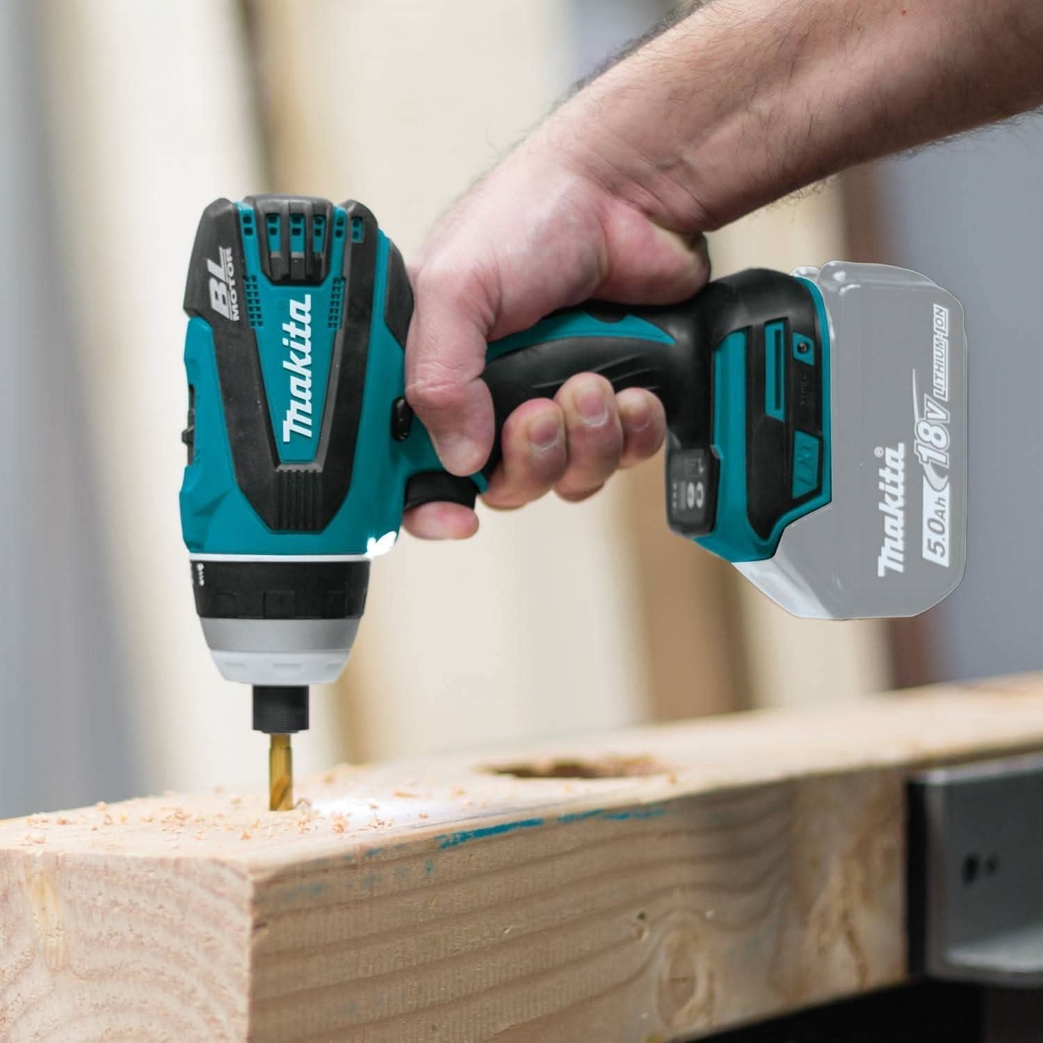 Makita XPT02Z 18V LXT Lithium-Ion Brushless Cordless Hybrid 4-Function Impact-Hammer-Driver-Drill, Tool Only