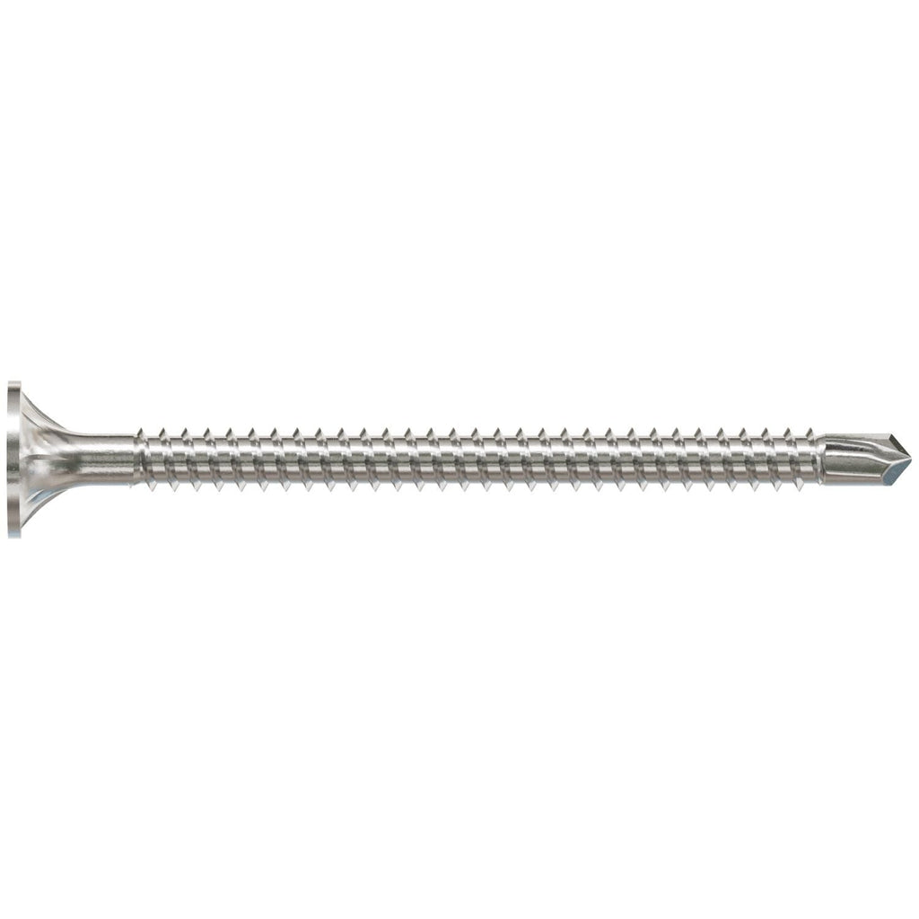 Simpson Strong-Tie F08T225WDC Self-Drilling Fiber-Cement Screw, #8 x 2-1/4-in. #2 Square Drive, Type 410, 100-Pack