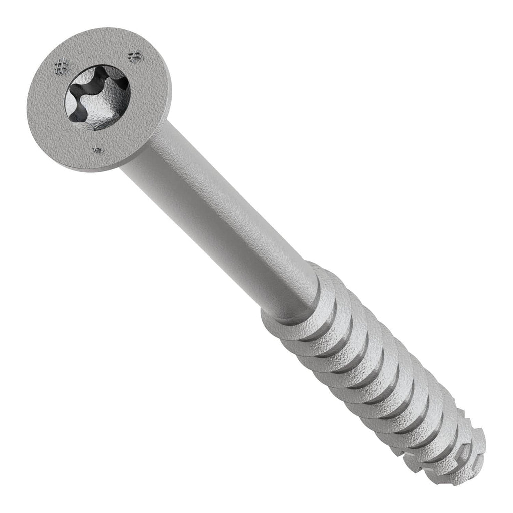 Simpson Strong-Tie TNTSS625314TTR Titen Turbo, 1/4-in. x 3-1/4-in. Type 316 Stainless-Steel Trim-Head Concrete and Masonry Screw, 50-Pack