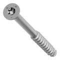 Simpson Strong-Tie TNTSS625314TTR Titen Turbo, 1/4-in. x 3-1/4-in. Type 316 Stainless-Steel Trim-Head Concrete and Masonry Screw, 50-Pack