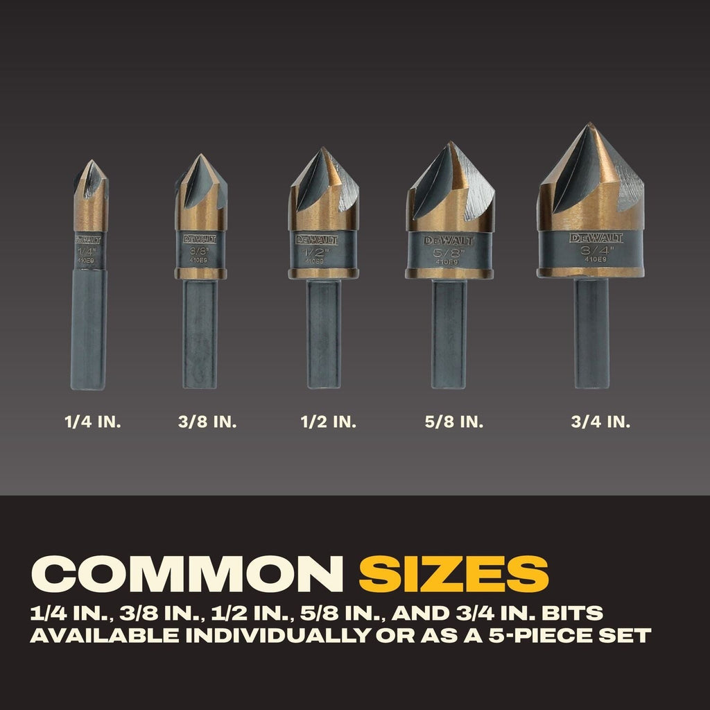DeWALT DWAMDB5SETCS Metal 5-Piece Countersink Set