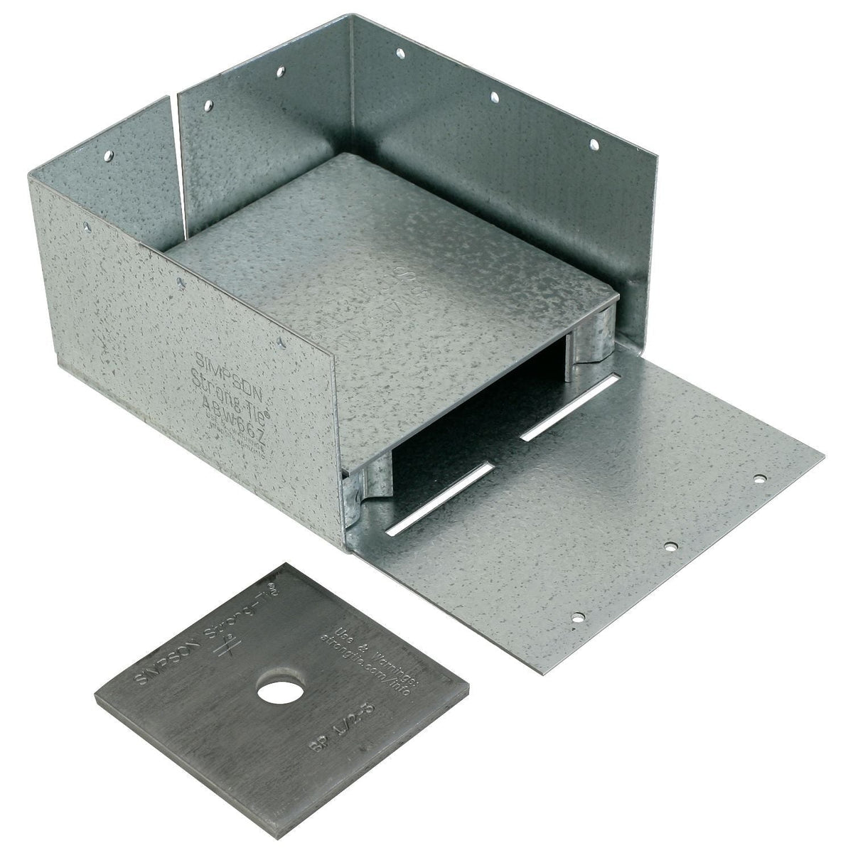 Simpson Strong-Tie ABW66Z ABW ZMAX Galvanized Adjustable Standoff Post Base for 6x6