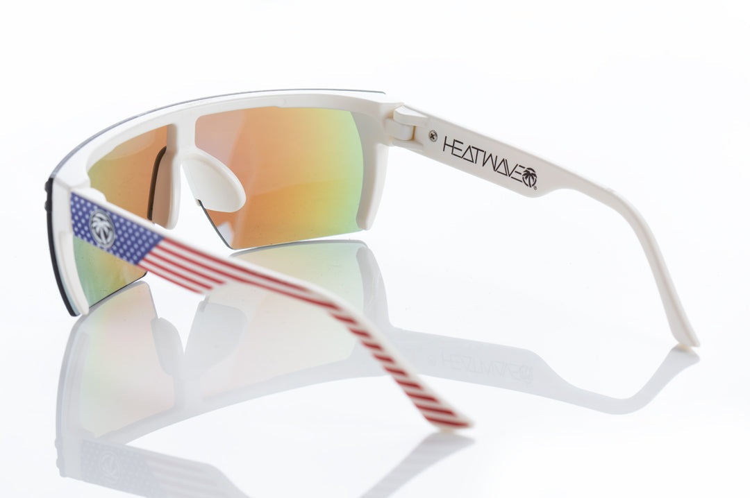Heat Wave Kids Lazer Face Stars and Stripes Sunglasses