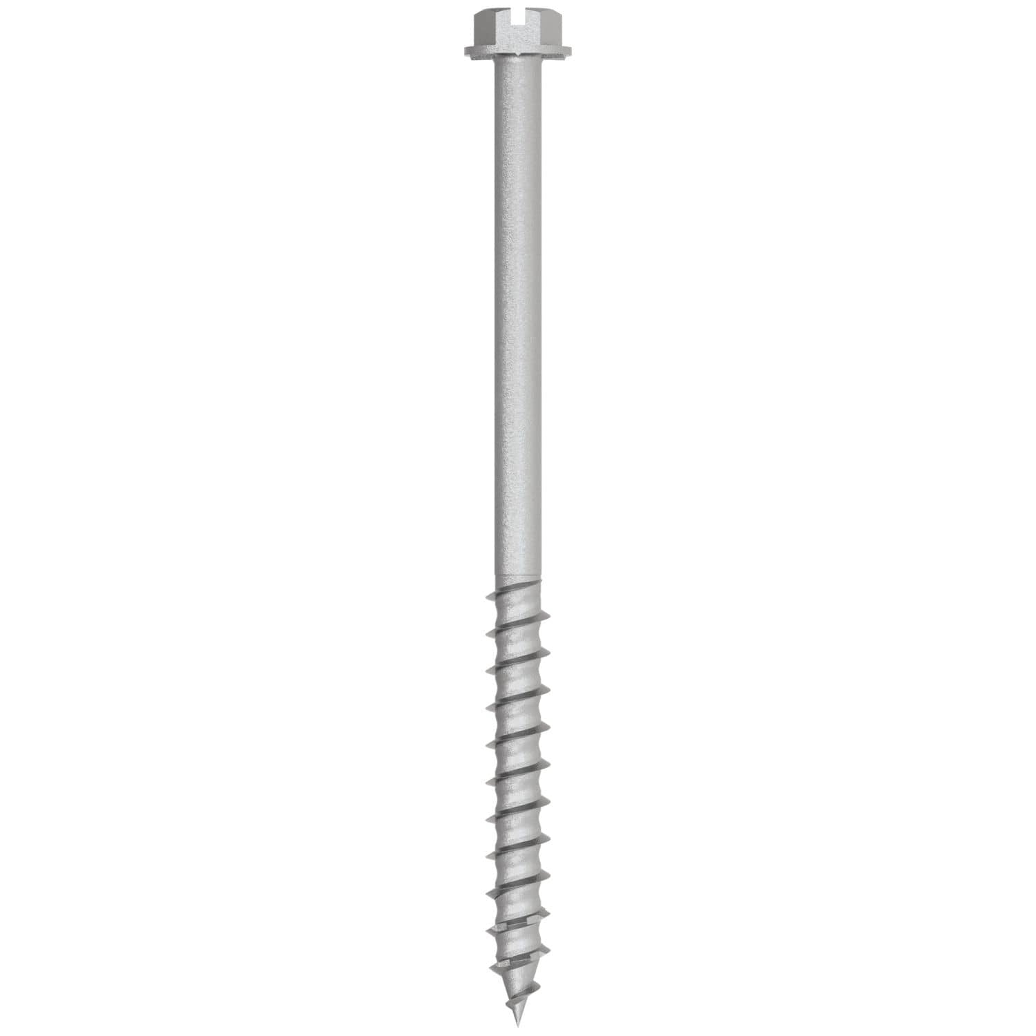 Simpson Strong-Tie TNTSS625334H Titen Turbo, 1/4-in. x 3-3/4-in. Type 316 Stainless-Steel Hex-Head Concrete and Masonry Screw, 50-Pack