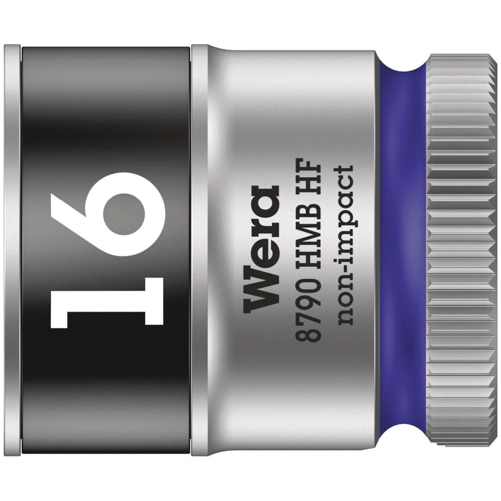 Wera 8790 Hmb Hf Zyklop Socket With 3/8-in. Drive With Holding Function, 16x29-mm.
